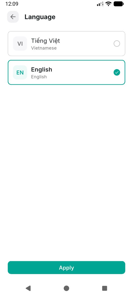 Language picker