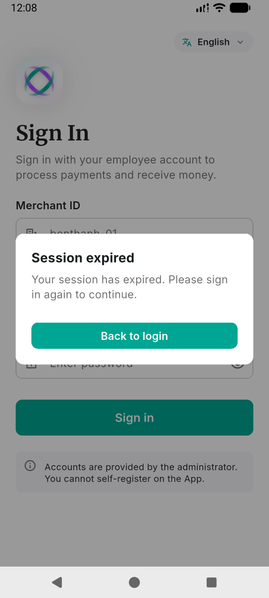 Session expired