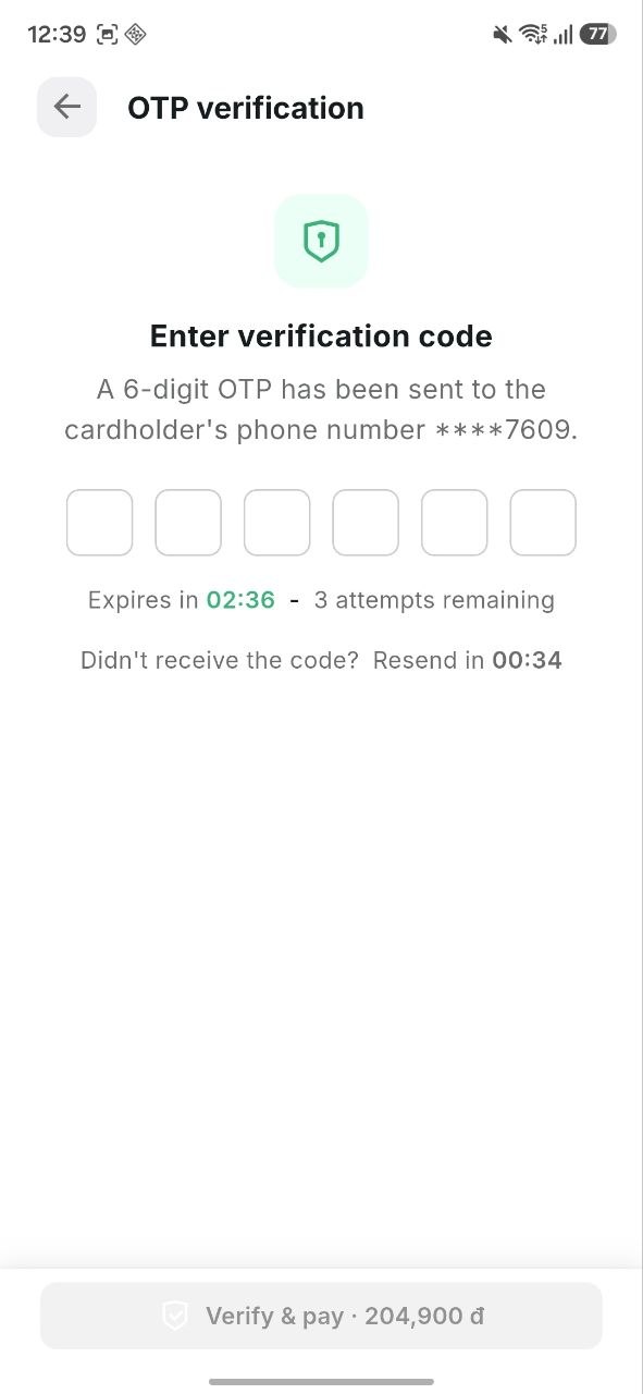 OTP verification