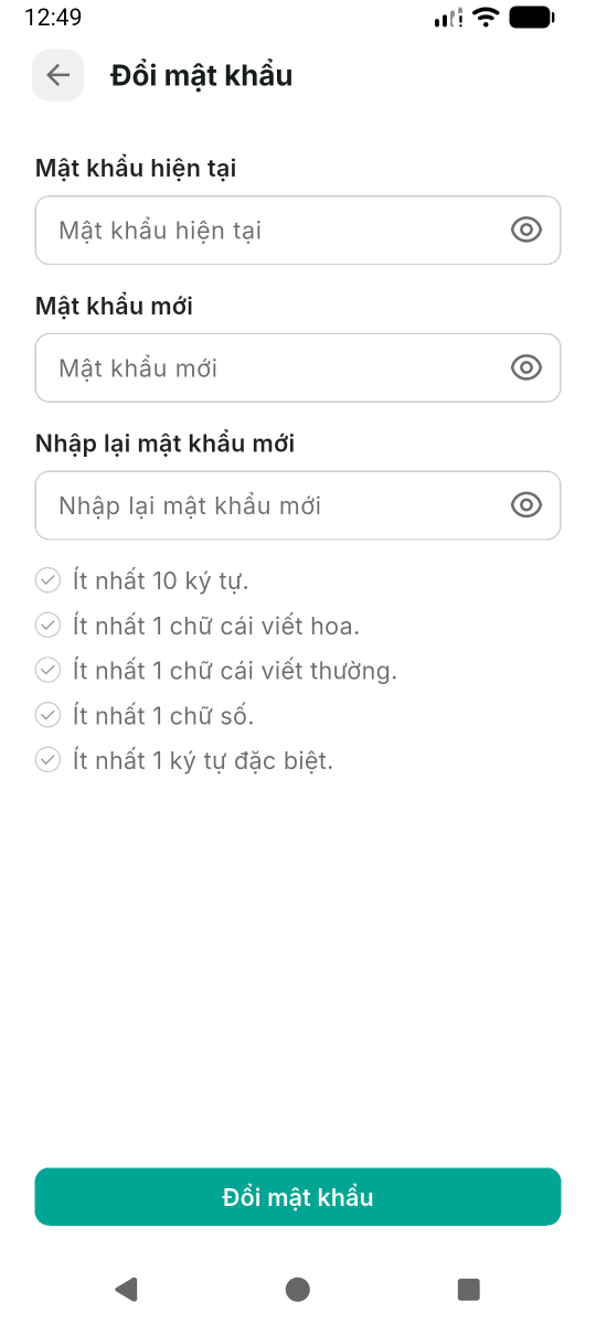 Đổi mật khẩu
