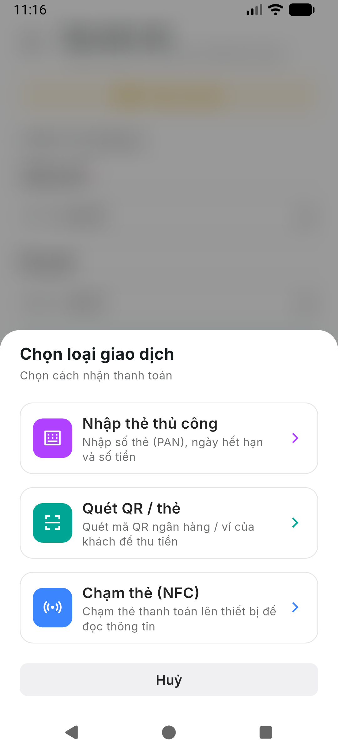 Chọn cách đọc thẻ